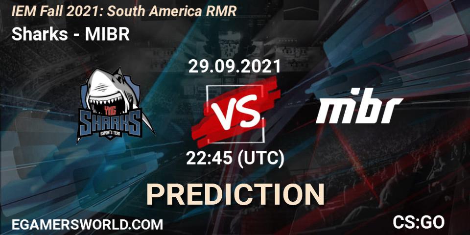 Sharks - MIBR: ennuste. 29.09.2021 at 23:00, Counter-Strike (CS2), IEM Fall 2021: South America RMR