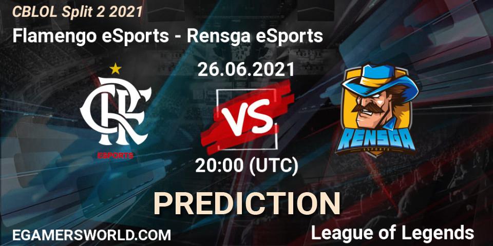 Flamengo eSports - Rensga eSports: ennuste. 26.06.2021 at 20:00, LoL, CBLOL Split 2 2021