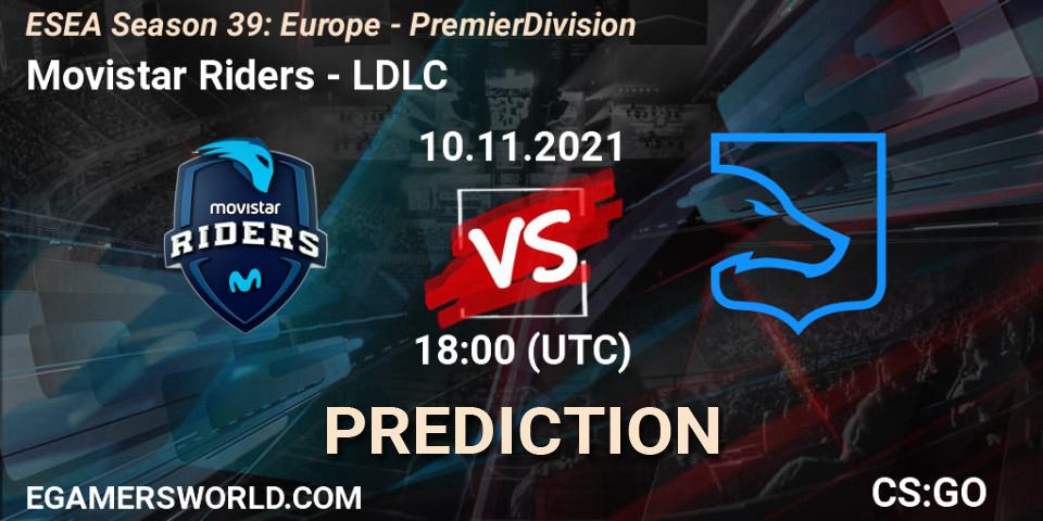 Movistar Riders - LDLC: ennuste. 01.12.21, CS2 (CS:GO), ESEA Season 39: Europe - Premier Division