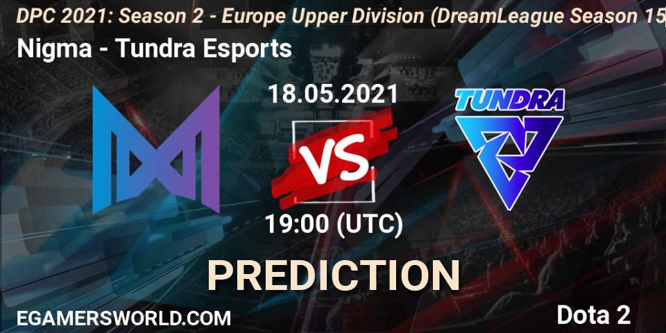 Nigma - Tundra Esports: ennuste. 18.05.2021 at 19:47, Dota 2, DPC 2021: Season 2 - Europe Upper Division (DreamLeague Season 15)