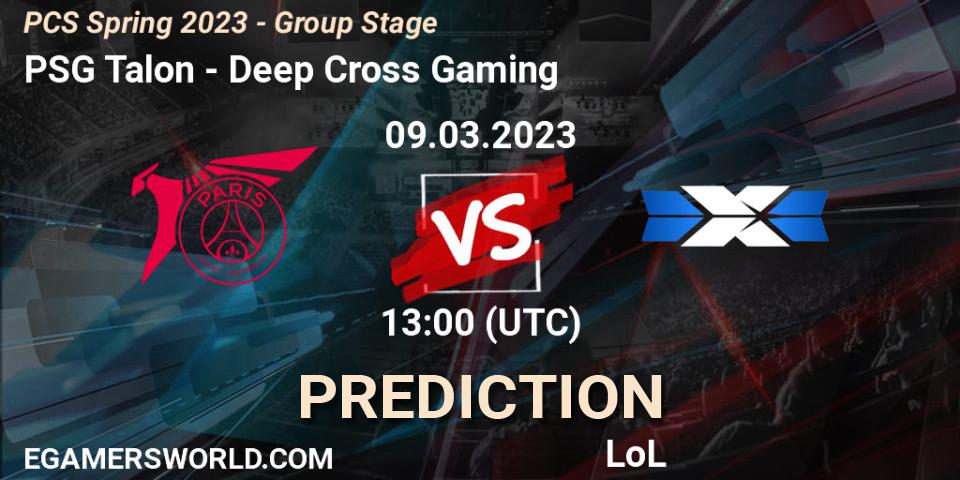 PSG Talon - Deep Cross Gaming: ennuste. 18.02.2023 at 10:10, LoL, PCS Spring 2023 - Group Stage
