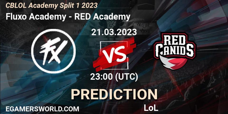 Fluxo Academy - RED Academy: ennuste. 21.03.23, LoL, CBLOL Academy Split 1 2023