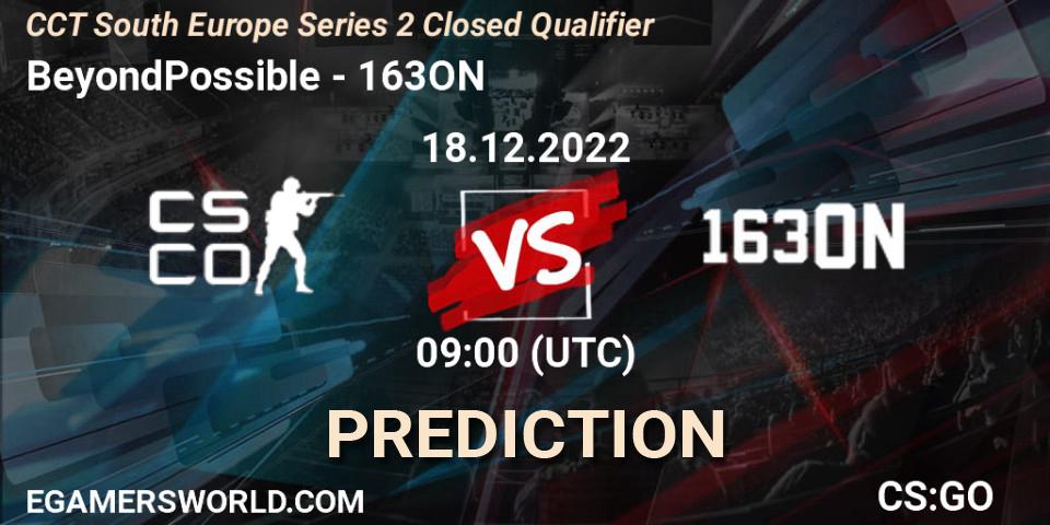 BeyondPossible - 163ON: ennuste. 18.12.2022 at 09:00, Counter-Strike (CS2), CCT South Europe Series 2 Closed Qualifier