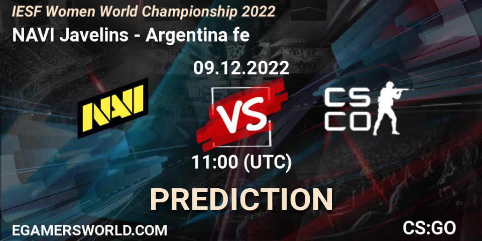 NAVI Javelins - Argentina fe: ennuste. 09.12.22, CS2 (CS:GO), IESF Female World Esports Championship 2022