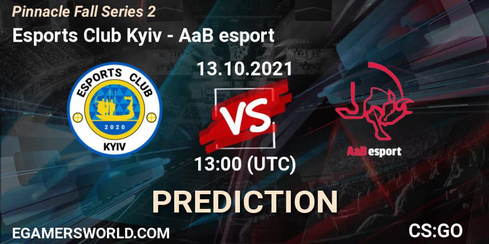 Esports Club Kyiv - AaB esport: ennuste. 13.10.2021 at 13:00, Counter-Strike (CS2), Pinnacle Fall Series #2