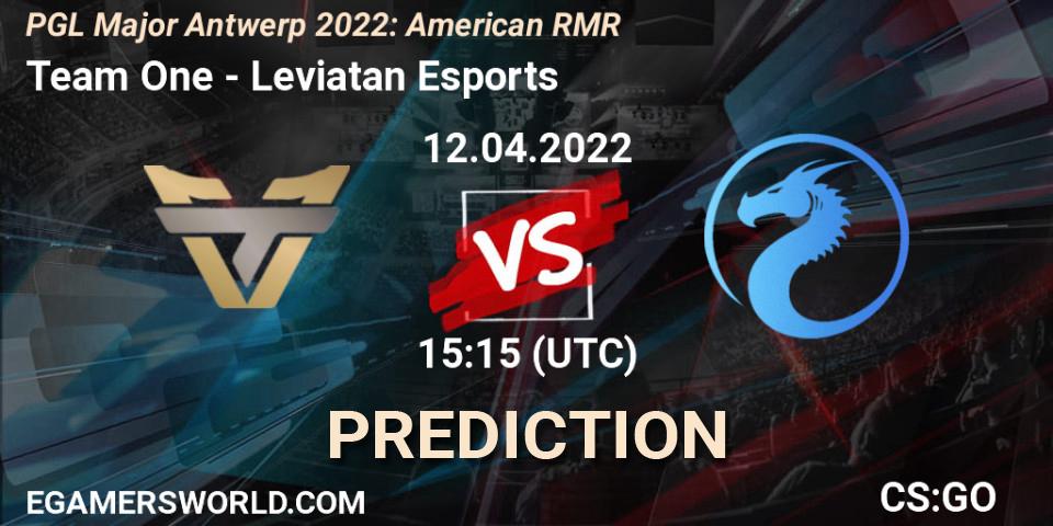 Team One - Leviatan Esports: ennuste. 12.04.2022 at 15:15, Counter-Strike (CS2), PGL Major Antwerp 2022: American RMR