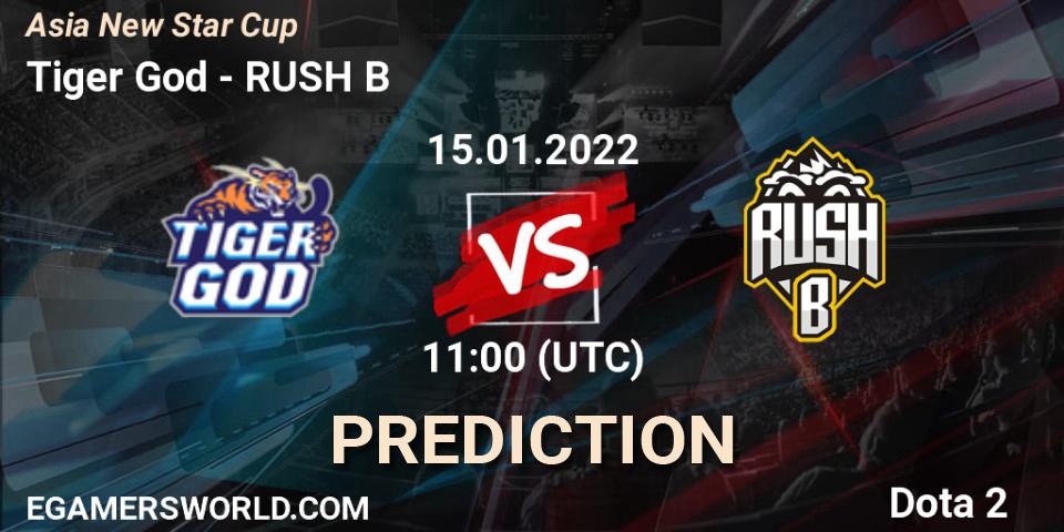 Tiger God - RUSH B: ennuste. 15.01.2022 at 11:34, Dota 2, Asia New Star Cup Season 2