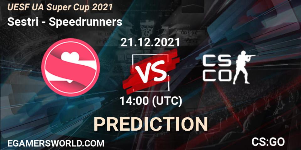 Sestri - Speedrunners: ennuste. 22.12.2021 at 14:00, Counter-Strike (CS2), UESF Ukrainian Super Cup 2021