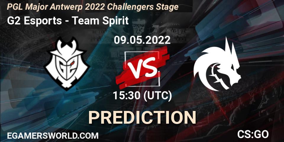 G2 Esports - Team Spirit: ennuste. 09.05.2022 at 15:30, Counter-Strike (CS2), PGL Major Antwerp 2022 Challengers Stage