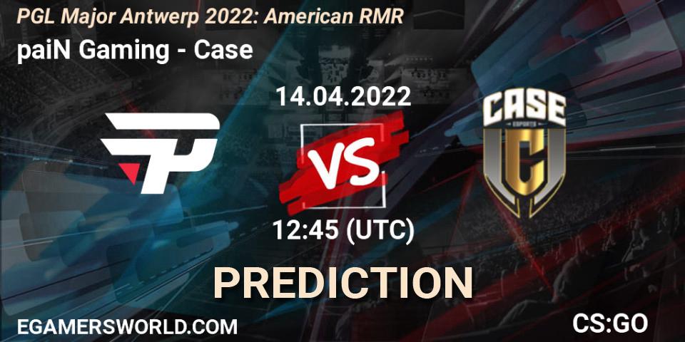 paiN Gaming - Case: ennuste. 14.04.2022 at 11:30, Counter-Strike (CS2), PGL Major Antwerp 2022: American RMR