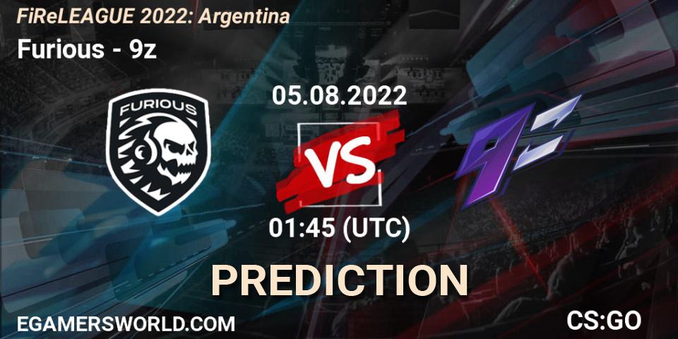 Furious - 9z: ennuste. 05.08.2022 at 01:45, Counter-Strike (CS2), FiReLEAGUE 2022: Argentina
