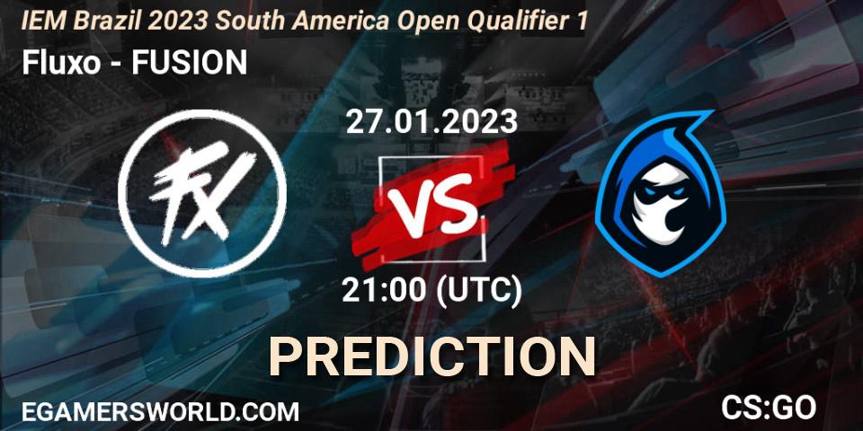 Fluxo - FUSION: ennuste. 27.01.2023 at 21:10, Counter-Strike (CS2), IEM Brazil Rio 2023 South America Open Qualifier 1