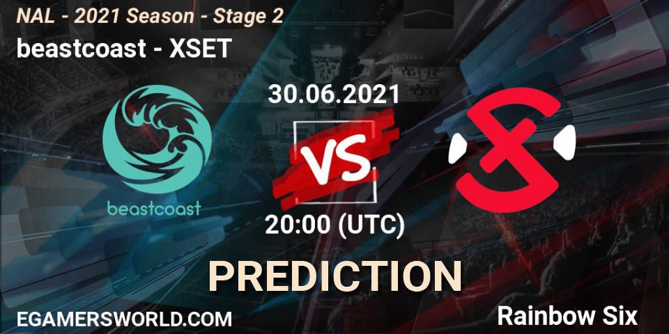 beastcoast - XSET: ennuste. 30.06.2021 at 20:00, Rainbow Six, NAL - 2021 Season - Stage 2