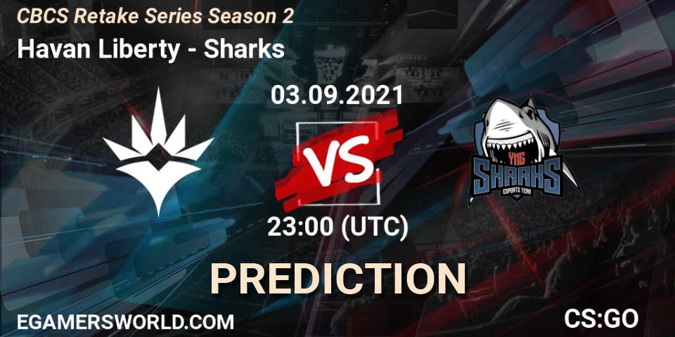 Havan Liberty - Sharks: ennuste. 03.09.21, CS2 (CS:GO), CBCS Retake Series Season 2