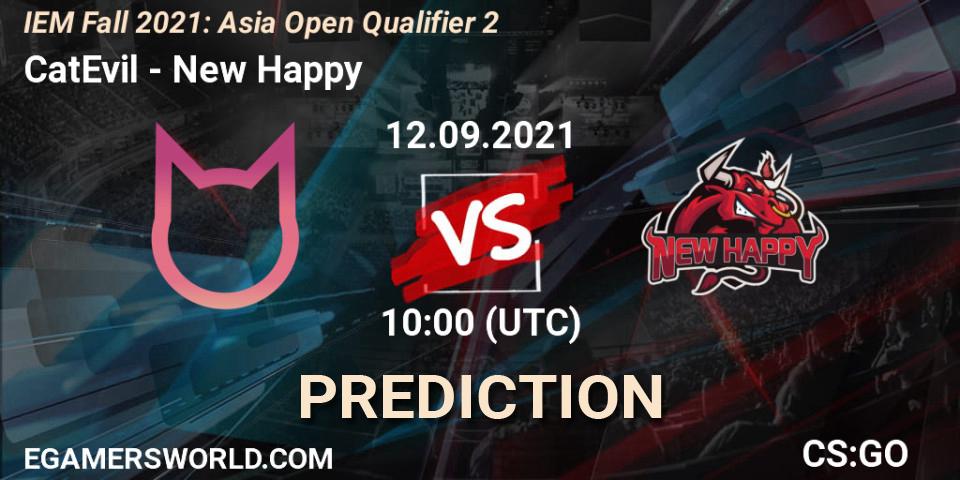 CatEvil - New Happy: ennuste. 12.09.2021 at 10:00, Counter-Strike (CS2), IEM Fall 2021: Asia Open Qualifier 2