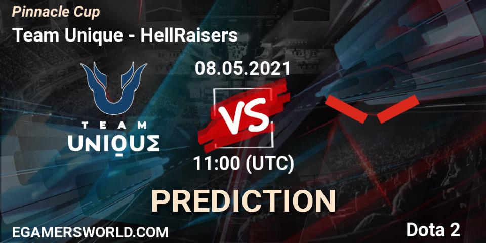 Team Unique - HellRaisers: ennuste. 08.05.2021 at 11:03, Dota 2, Pinnacle Cup 2021 Dota 2