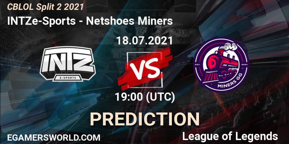 INTZ e-Sports - Netshoes Miners: ennuste. 18.07.2021 at 19:00, LoL, CBLOL Split 2 2021