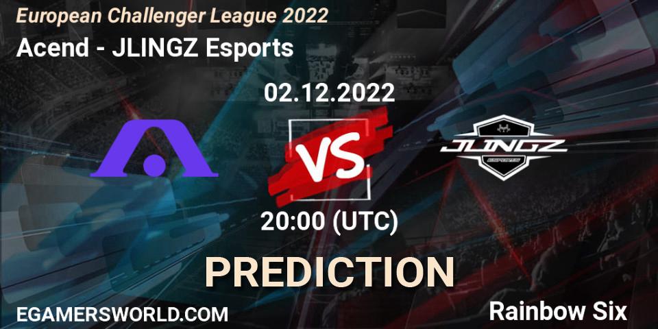 Acend - JLINGZ Esports: ennuste. 02.12.22, Rainbow Six, European Challenger League 2022