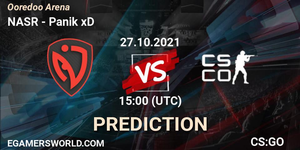 NASR - Panik xD: ennuste. 27.10.2021 at 15:00, Counter-Strike (CS2), Ooredoo Arena