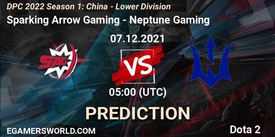 Sparking Arrow Gaming - Neptune Gaming: ennuste. 07.12.2021 at 04:58, Dota 2, DPC 2022 Season 1: China - Lower Division