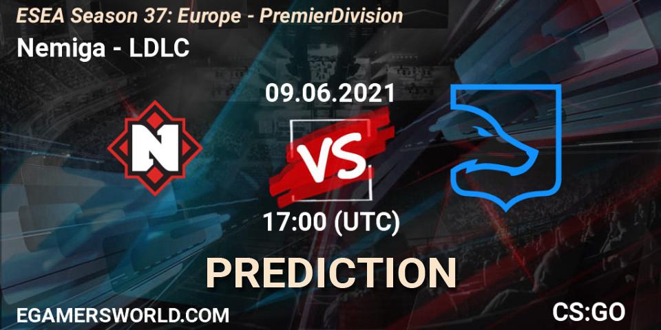 Nemiga - LDLC: ennuste. 09.06.2021 at 17:00, Counter-Strike (CS2), ESEA Season 37: Europe - Premier Division