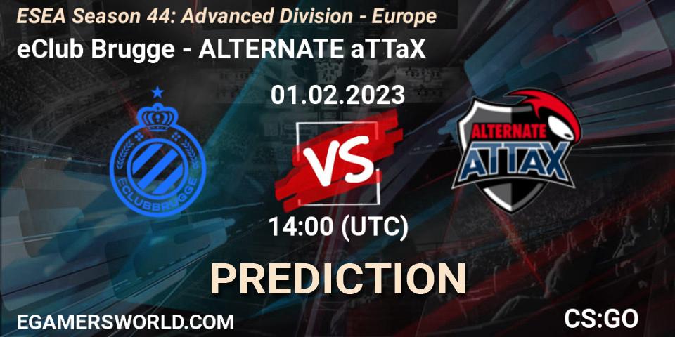 eClub Brugge - ALTERNATE aTTaX: ennuste. 01.02.2023 at 14:00, Counter-Strike (CS2), ESEA Season 44: Advanced Division - Europe