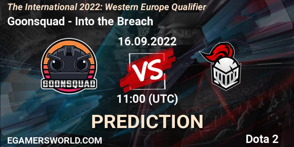 Goonsquad - Into the Breach: ennuste. 16.09.2022 at 12:02, Dota 2, The International 2022: Western Europe Qualifier