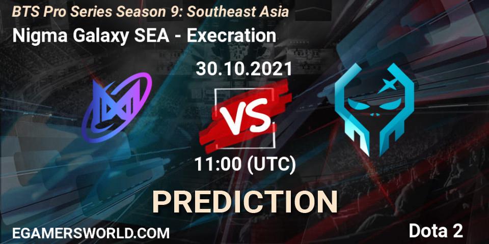 Nigma Galaxy SEA - Execration: ennuste. 30.10.2021 at 11:05, Dota 2, BTS Pro Series Season 9: Southeast Asia