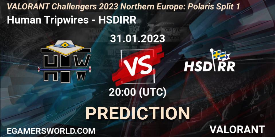 Human Tripwires - HSDIRR: ennuste. 31.01.23, VALORANT, VALORANT Challengers 2023 Northern Europe: Polaris Split 1