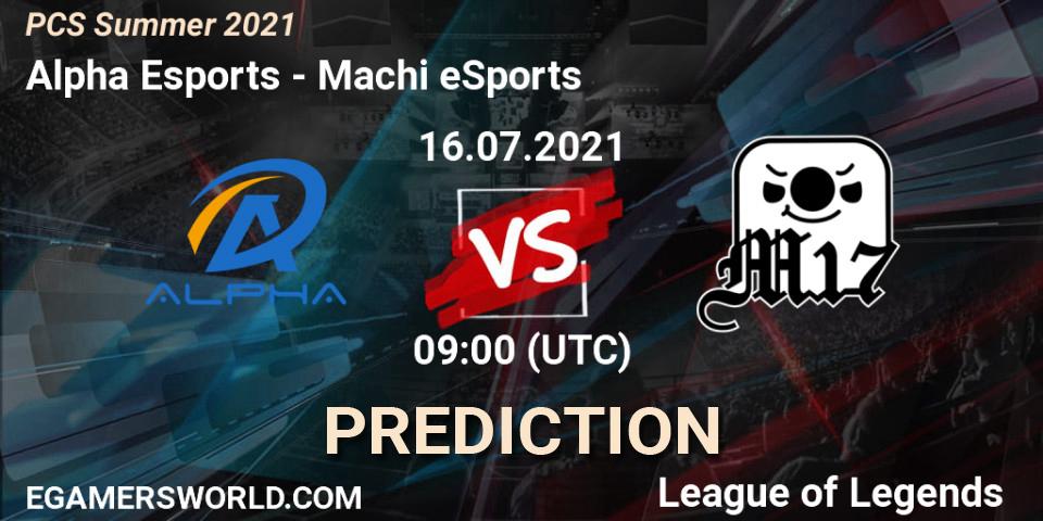 Alpha Esports - Machi eSports: ennuste. 16.07.2021 at 09:00, LoL, PCS Summer 2021