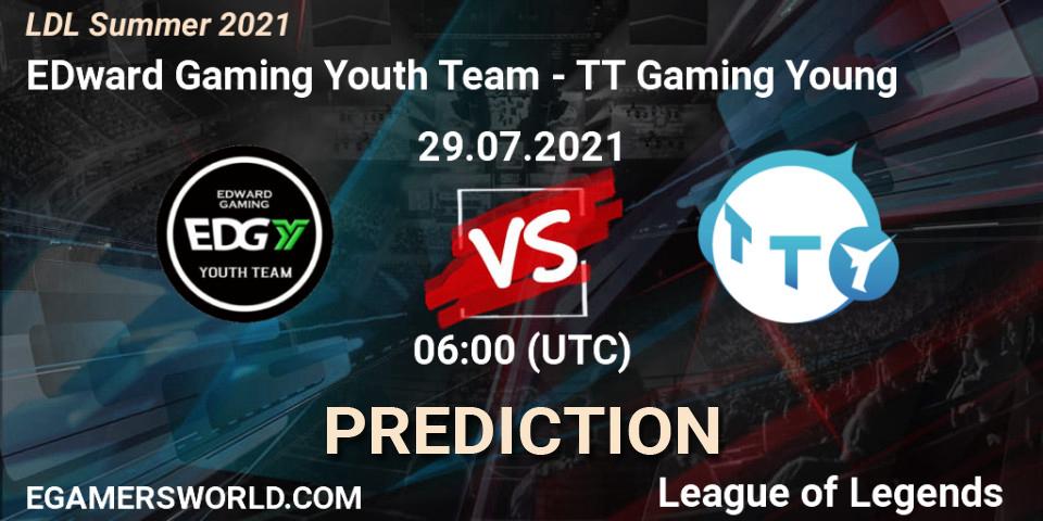 EDward Gaming Youth Team - TT Gaming Young: ennuste. 30.07.2021 at 07:00, LoL, LDL Summer 2021