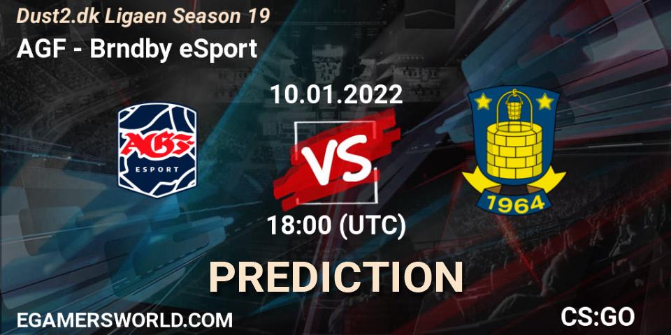 AGF Academy - Brøndby eSport: ennuste. 10.01.2022 at 18:00, Counter-Strike (CS2), Dust2.dk Ligaen Season 19