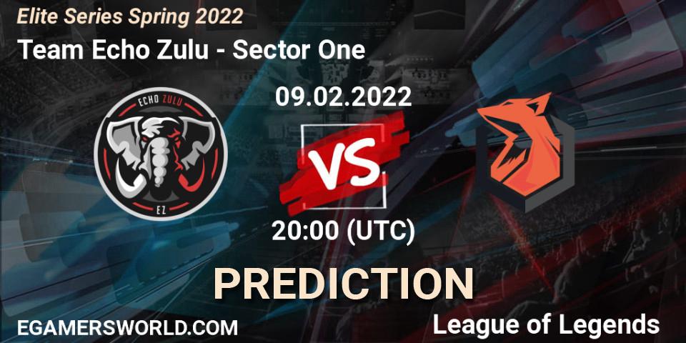 Team Echo Zulu - Sector One: ennuste. 09.02.22, LoL, Elite Series Spring 2022