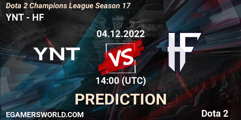 YNT - HF: ennuste. 04.12.22, Dota 2, Dota 2 Champions League Season 17