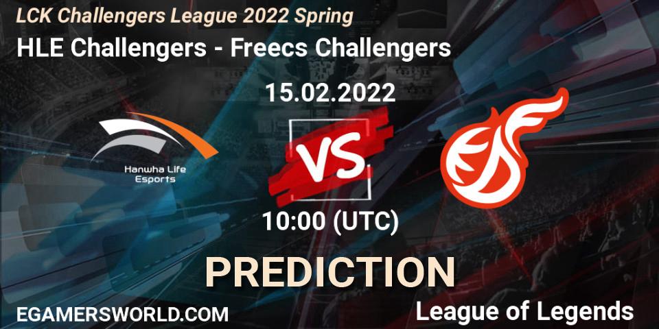 HLE Challengers - Freecs Challengers: ennuste. 15.02.2022 at 10:00, LoL, LCK Challengers League 2022 Spring