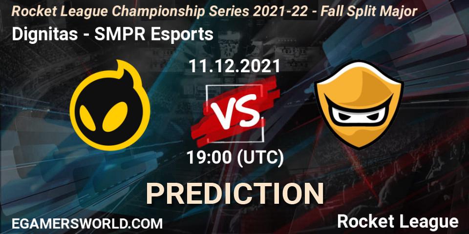 Dignitas - SMPR Esports: ennuste. 11.12.21, Rocket League, RLCS 2021-22 - Fall Split Major