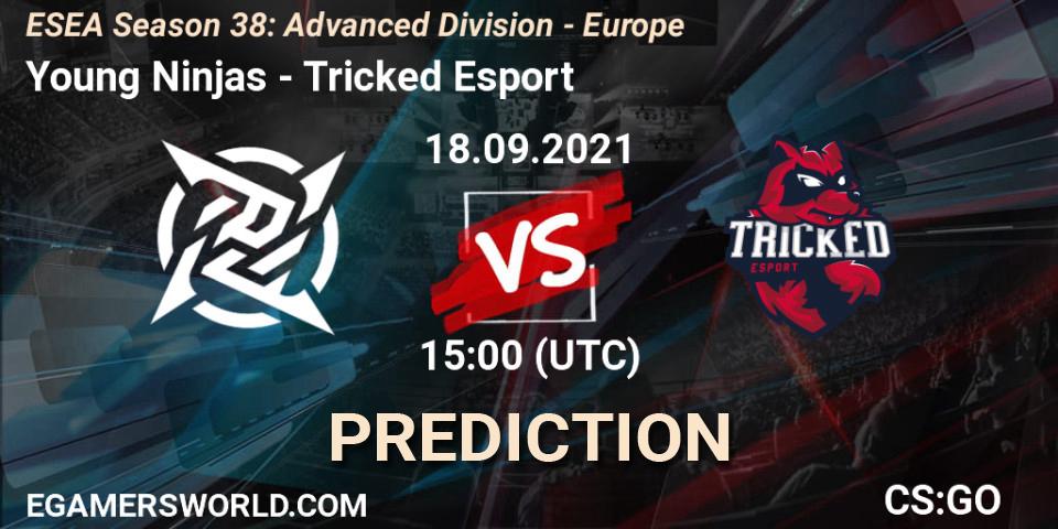 Young Ninjas - Tricked Esport: ennuste. 18.09.2021 at 15:00, Counter-Strike (CS2), ESEA Season 38: Advanced Division - Europe