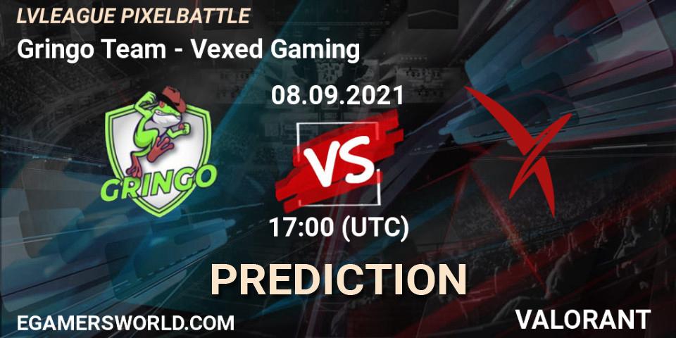 Gringo Team - Vexed Gaming: ennuste. 08.09.2021 at 17:00, VALORANT, LVLEAGUE PIXELBATTLE