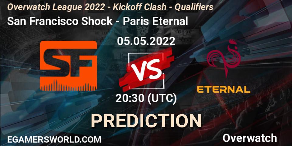 San Francisco Shock - Paris Eternal: ennuste. 05.05.2022 at 21:00, Overwatch, Overwatch League 2022 - Kickoff Clash - Qualifiers