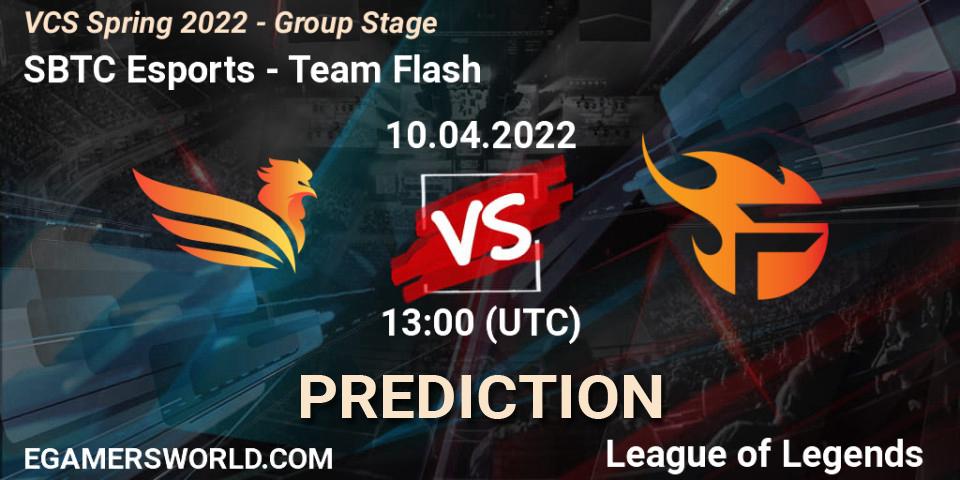 SBTC Esports - Team Flash: ennuste. 09.04.2022 at 13:00, LoL, VCS Spring 2022 - Group Stage 