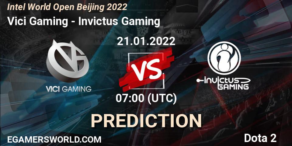 Vici Gaming - Invictus Gaming: ennuste. 21.01.22, Dota 2, Intel World Open Beijing 2022