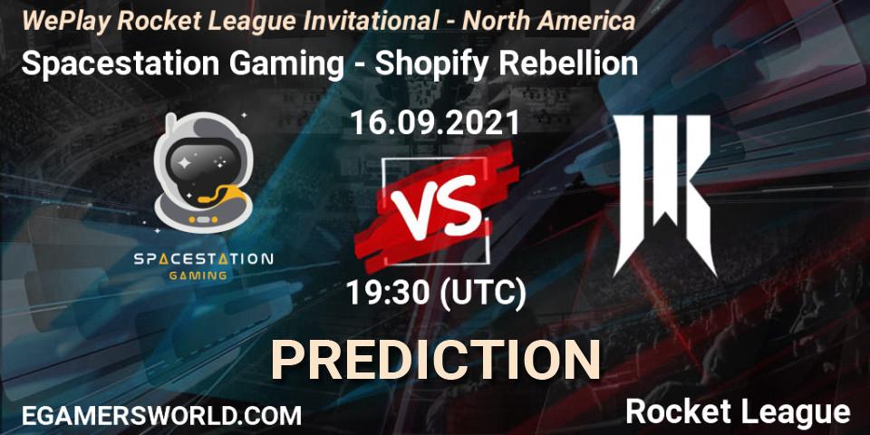 Spacestation Gaming - Shopify Rebellion: ennuste. 16.09.2021 at 19:30, Rocket League, WePlay Rocket League Invitational - North America