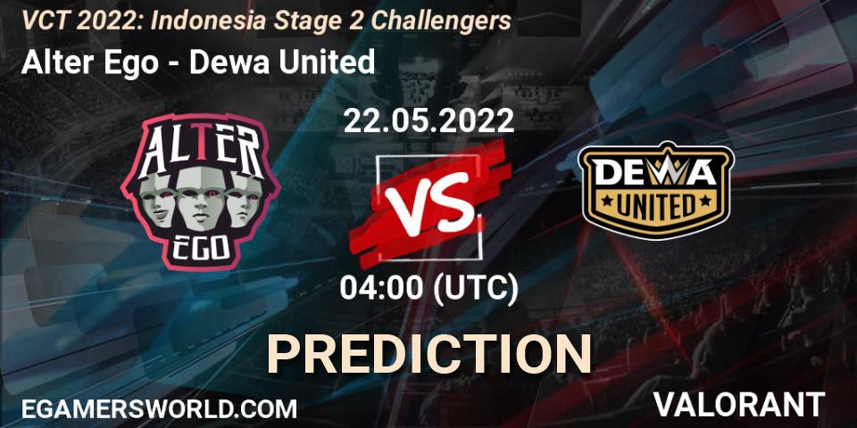 Alter Ego - Dewa United: ennuste. 22.05.2022 at 04:00, VALORANT, VCT 2022: Indonesia Stage 2 Challengers
