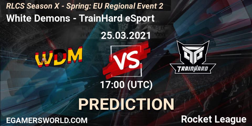White Demons - TrainHard eSport: ennuste. 25.03.2021 at 17:00, Rocket League, RLCS Season X - Spring: EU Regional Event 2