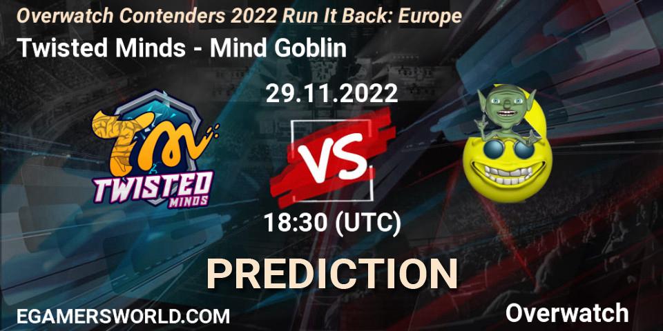 Twisted Minds - Fancy Fellas: ennuste. 29.11.2022 at 20:00, Overwatch, Overwatch Contenders 2022 Run It Back: Europe