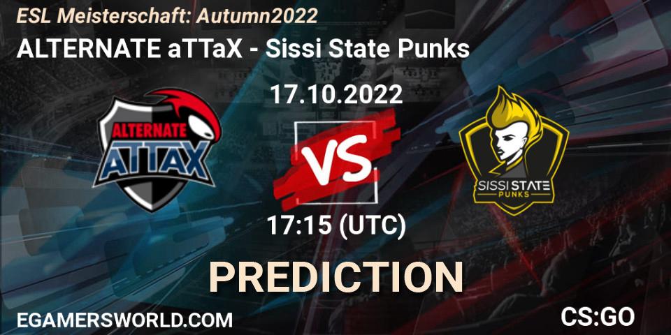 ALTERNATE aTTaX - Sissi State Punks: ennuste. 17.10.2022 at 17:15, Counter-Strike (CS2), ESL Meisterschaft: Autumn 2022