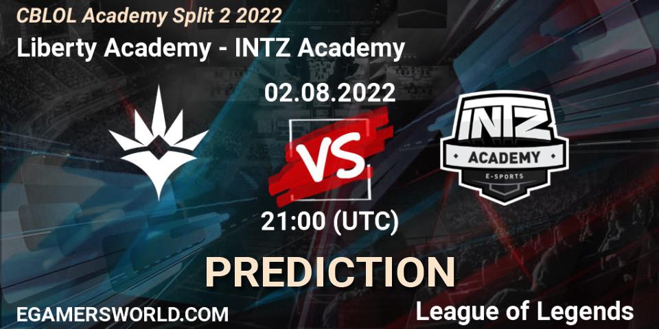Liberty Academy - INTZ Academy: ennuste. 02.08.2022 at 21:00, LoL, CBLOL Academy Split 2 2022