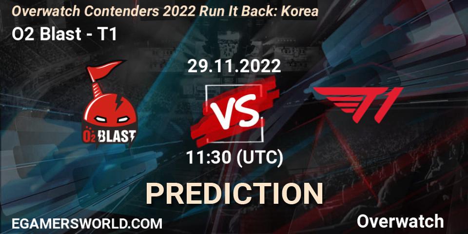 O2 Blast - T1: ennuste. 29.11.2022 at 11:15, Overwatch, Overwatch Contenders 2022 Run It Back: Korea
