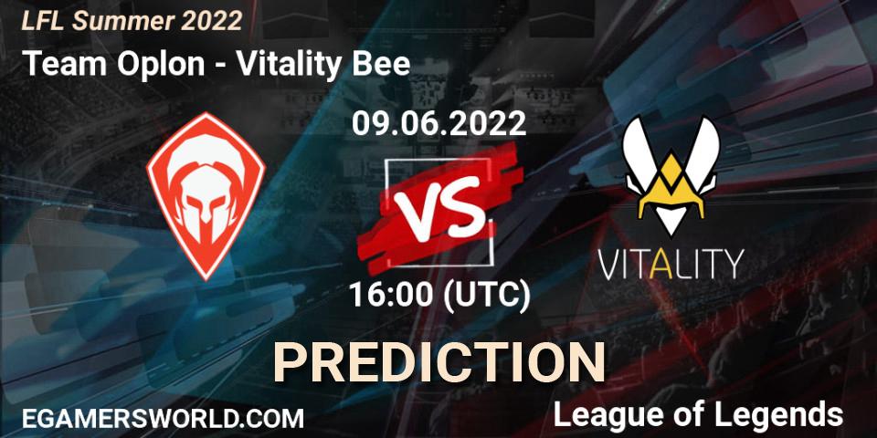 Team Oplon - Vitality Bee: ennuste. 09.06.2022 at 16:00, LoL, LFL Summer 2022