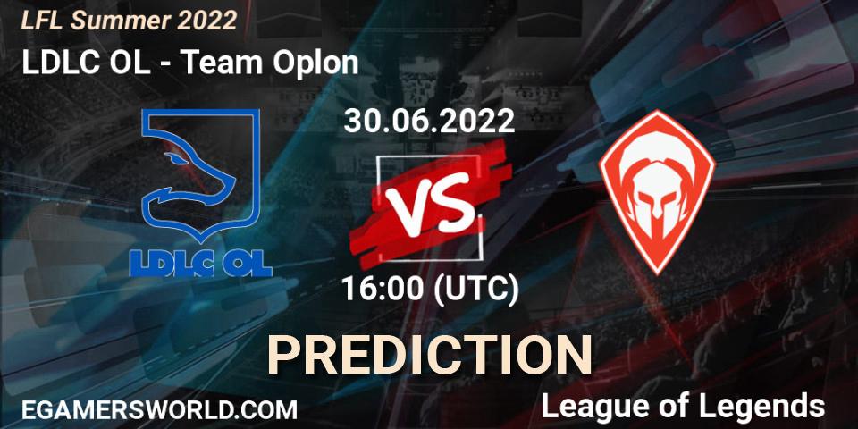 LDLC OL - Team Oplon: ennuste. 30.06.2022 at 16:00, LoL, LFL Summer 2022